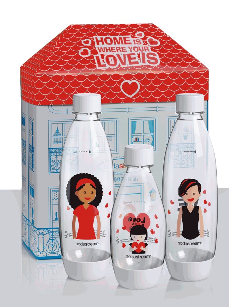 Love is Love limited edition flessenset sodastream