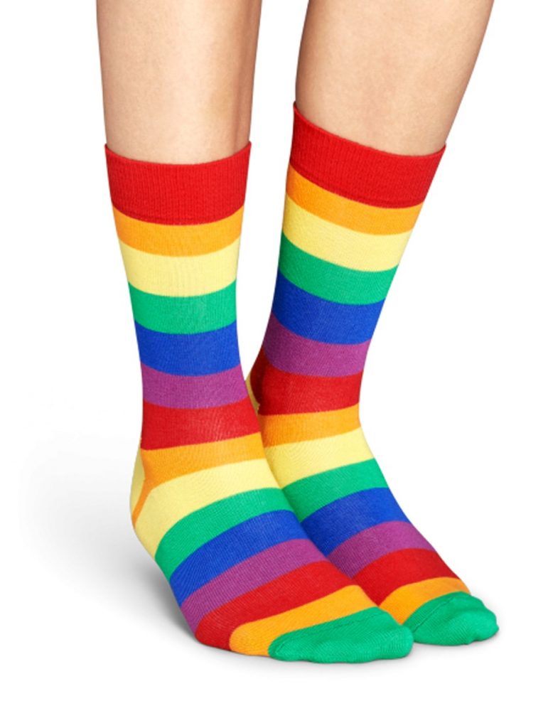 happy sock rainbow